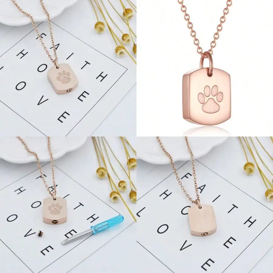 New Cremation Jewelry For Ashes Dog Cat Paw Memorial Urn Necklace Pendant Locket For Pet Ash Keepsake Jewellery
New Cremation Jewelry For Ashes Dog Cat Paw Memorial Urn Necklace Pendant Locket For Pet Ash Keepsake Jewellery