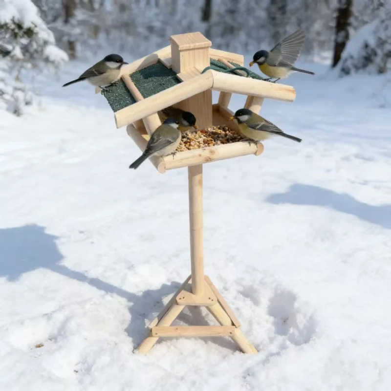 Outdoor dual-purpose bird feeder Garden Wild Wood Bird Feeder Table with Stand /feet
Outdoor dual-purpose bird feeder Garden Wild Wood Bird Feeder Table with Stand /feet