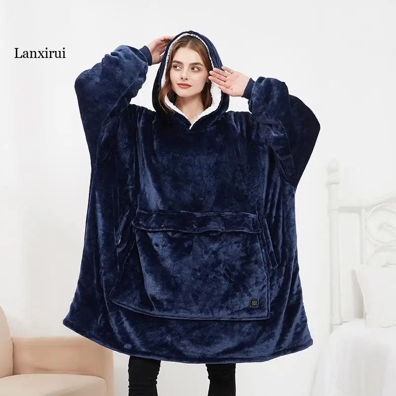 Heating Electric Blanket USB Rechargeable Sweater Pullover Heating Couple Home Clothes Thickened Plus Size Hooded
Heating Electric Blanket USB Rechargeable Sweater Pullover Heating Couple Home Clothes Thickened Plus Size Hooded