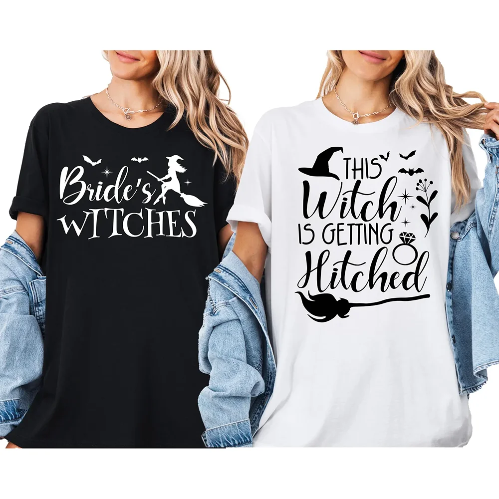 Witchy T-shirt Bride To Be Sweatshirt Bachelorette Party Favor This Witch's Getting Hitched Tee Bridal Shower Wedding Decoration
Witchy T-shirt Bride To Be Sweatshirt Bachelorette Party Favor This Witch's Getting Hitched Tee Bridal Shower Wedding Decoration