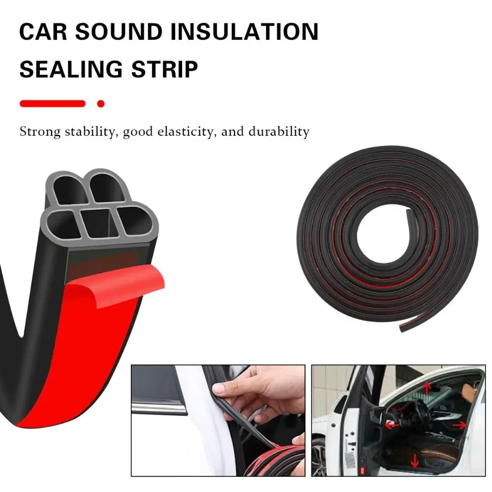 Durable 3-Layer Car Weather Stripping Soundproofing Dustproof Hood Sealing Strip Rubber 5M Trunk Seal Automobiles
Durable 3-Layer Car Weather Stripping Soundproofing Dustproof Hood Sealing Strip Rubber 5M Trunk Seal Automobiles