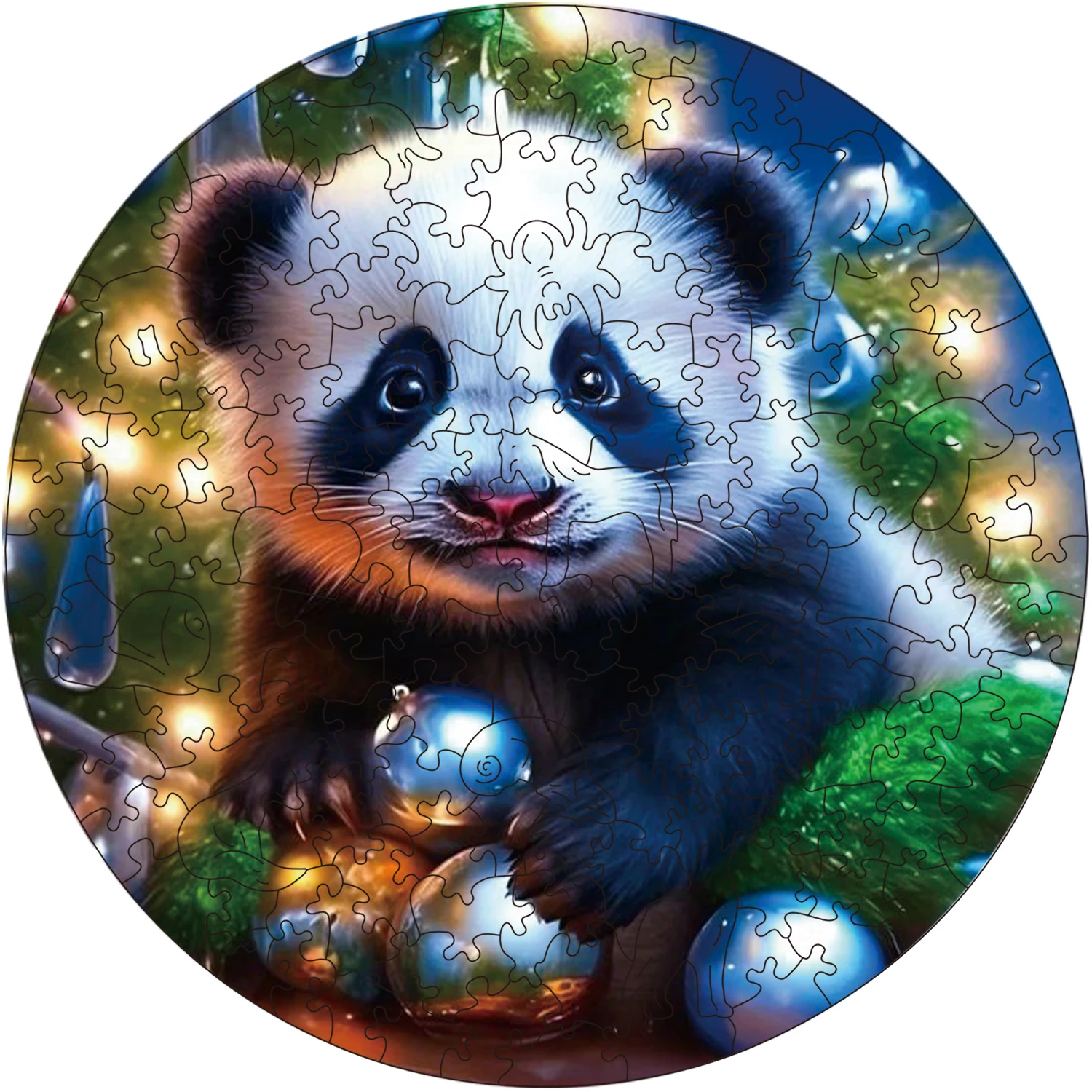 The little panda under the colorful lights Puzzles Unique Shape High Quality Jigsaw Puzzle Wooden Puzzle Best Gift For Child
The little panda under the colorful lights Puzzles Unique Shape High Quality Jigsaw Puzzle Wooden Puzzle Best Gift For Child