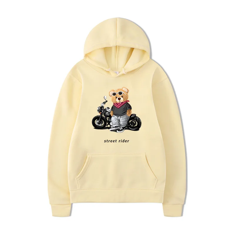 European and American Trendy Printed Hoodie Sports Car Rich Bear Unisex Autumn Winter Loose Comfortable Versatile Sports Top
European and American Trendy Printed Hoodie Sports Car Rich Bear Unisex Autumn Winter Loose Comfortable Versatile Sports Top