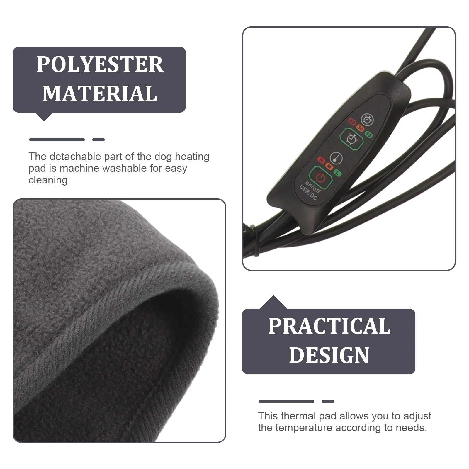 Pet USB Heating Pad Heated Warming Mat for Puppies Deep Gray Dog Cat Turtle Reptile Self Warming Blanket Machine Washable Pet
Pet USB Heating Pad Heated Warming Mat for Puppies Deep Gray Dog Cat Turtle Reptile Self Warming Blanket Machine Washable Pet