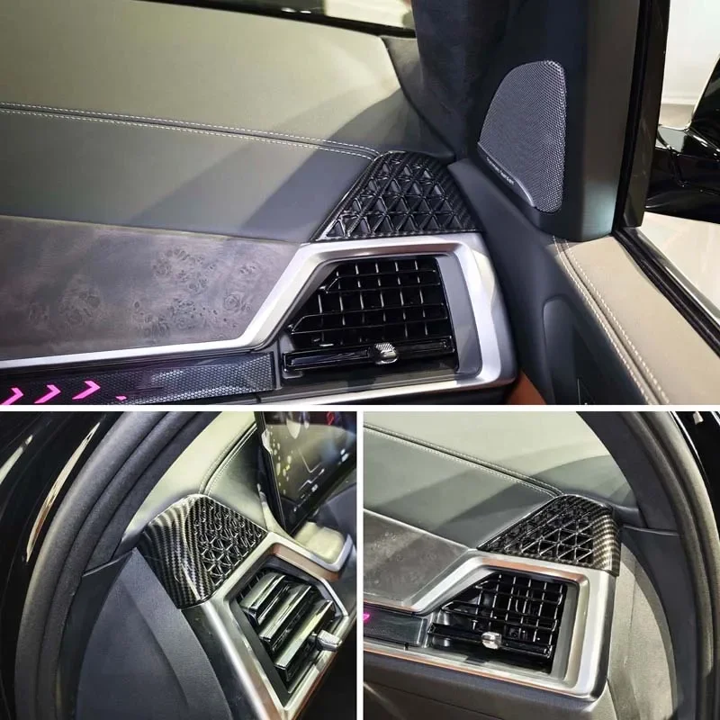 For BMW X5 X6 X7 G05 G06 G07 2023-2025 ABS Carbon Fiber Car Instrument Table Outlet Frame Decorative Sticker Car Accessories
For BMW X5 X6 X7 G05 G06 G07 2023-2025 ABS Carbon Fiber Car Instrument Table Outlet Frame Decorative Sticker Car Accessories