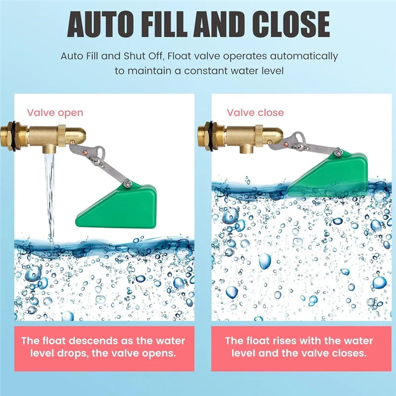B17B Латунный поплавковый клапан с регулируемой рукояткой, 1/2 дюйма для резервуара для воды, поплавковый шаровой клапан, автоматический для автоматического контроля уровня воды
B17B Латунный поплавковый клапан с регулируемой рукояткой, 1/2 дюйма для резервуара для воды, поплавковый шаровой клапан, автоматический для автоматического контроля уровня воды