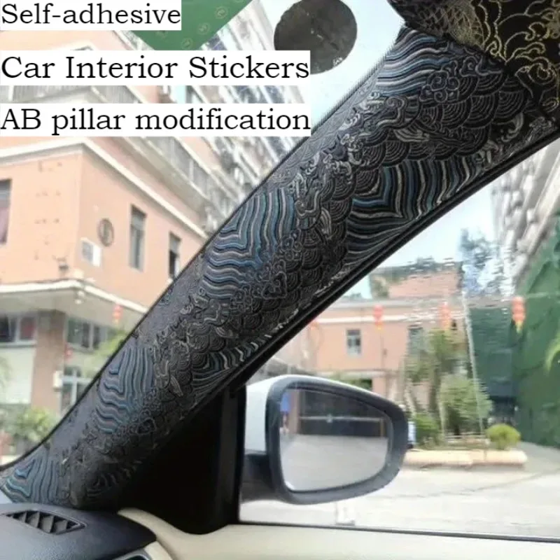 Universal Car Interior Stickers Self-adhesive Fabric Stickers China Brocade Satin Embroidery Stickers AB Pillar Backi
Universal Car Interior Stickers Self-adhesive Fabric Stickers China Brocade Satin Embroidery Stickers AB Pillar Backi