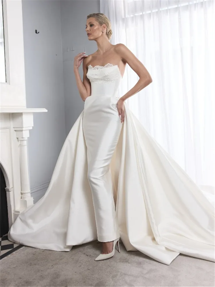 Атласное свадебное платье Vestidos De Novia 2 En 1, демонтажное платье Sencillos Vestido Blanco, халат Mariee на заказ, платья для невесты 2025 Noiva
Атласное свадебное платье Vestidos De Novia 2 En 1, демонтажное платье Sencillos Vestido Blanco, халат Mariee на заказ, платья для невесты 2025 Noiva