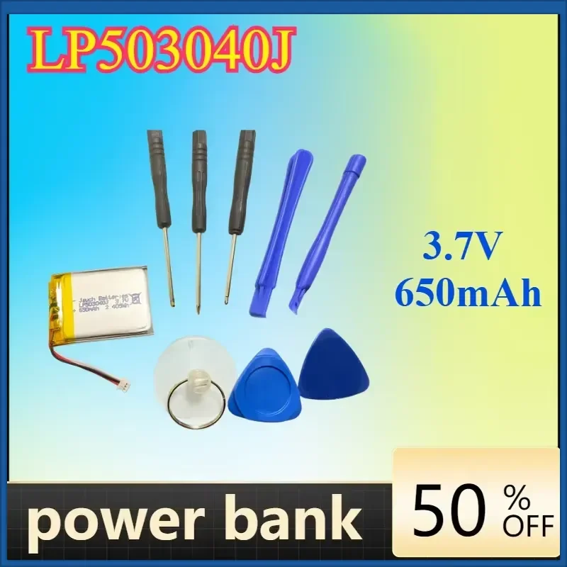 LP503040J Battery for IPOD Mini 4GB EC003 EC007 A1051 3.7V 650mAh
LP503040J Battery for IPOD Mini 4GB EC003 EC007 A1051 3.7V 650mAh