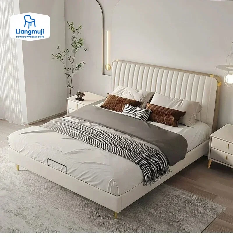 Modern Simple Leather Bed Double Master Soft Small Household Queen King Customizable Bunk Beds for Kids Bed Murphy Bed
Modern Simple Leather Bed Double Master Soft Small Household Queen King Customizable Bunk Beds for Kids Bed Murphy Bed