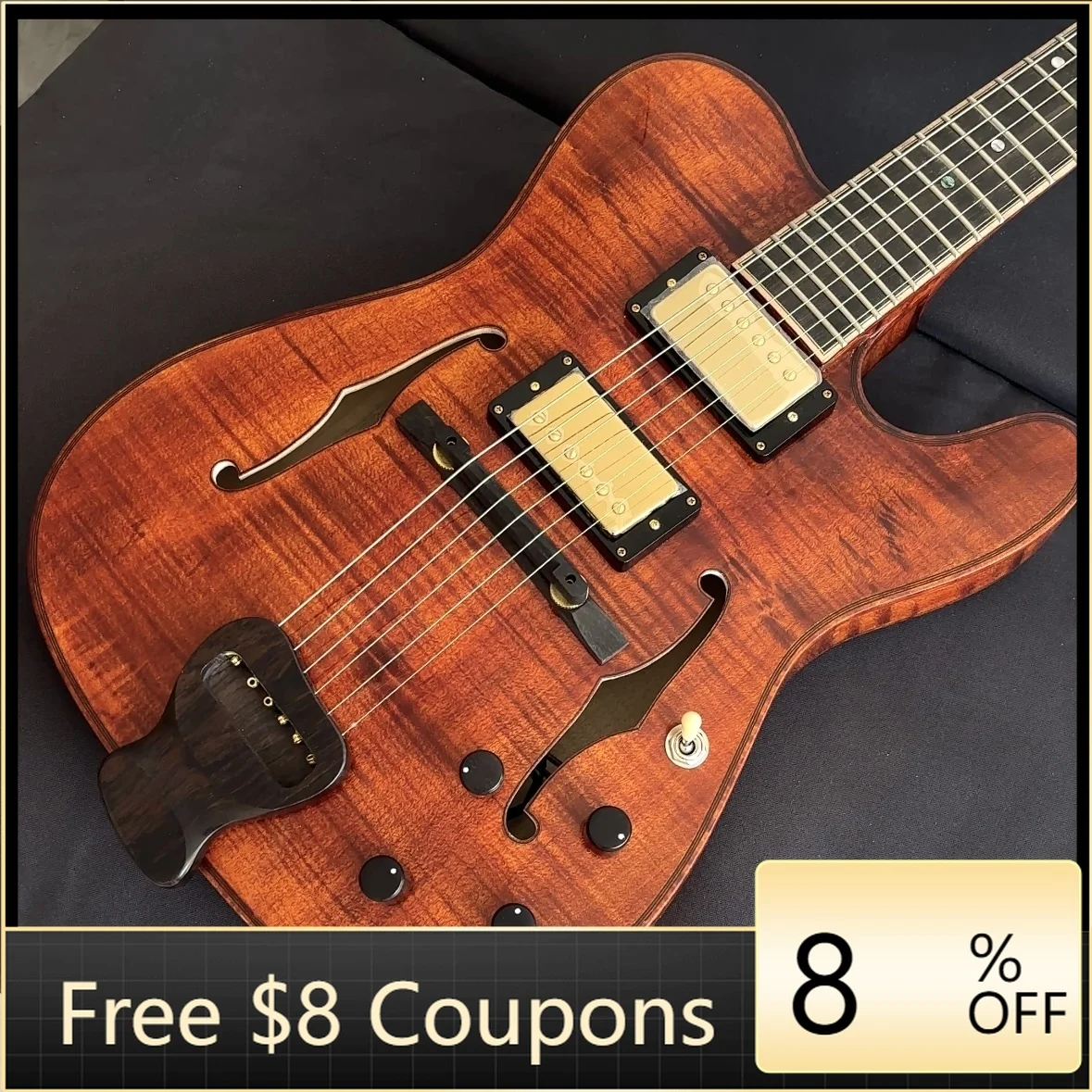 STLF Yunzhi Fully Handmade Single Cutaway Electric Jazz Guitar for Telecaster Violin Style Hollow Body Archtop Spruce Ebony Mate
STLF Yunzhi Fully Handmade Single Cutaway Electric Jazz Guitar for Telecaster Violin Style Hollow Body Archtop Spruce Ebony Mate