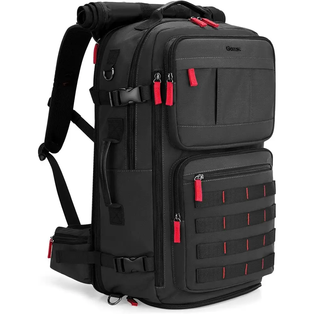 Large Carry-On Nylon Travel Backpack, 3-in-1 Convertible Laptop Bag for Men & Women, Durable Work and Weekend Travel (Black)
Large Carry-On Nylon Travel Backpack, 3-in-1 Convertible Laptop Bag for Men & Women, Durable Work and Weekend Travel (Black)