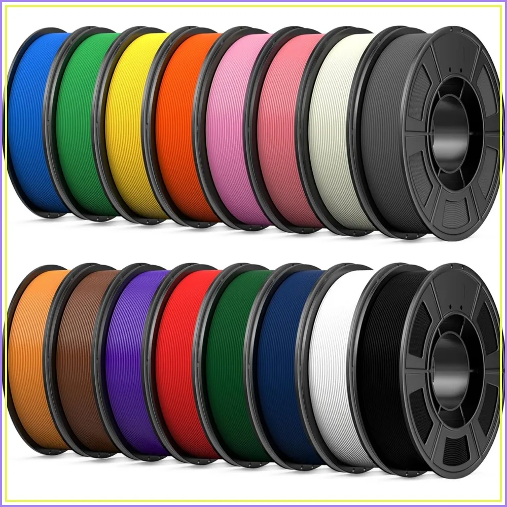 16 Color Bundle Elite PLA+ 3D Printer Filament, 1.75mm, 0.25kg/Spool, 16 Pack, Total 4kg
16 Color Bundle Elite PLA+ 3D Printer Filament, 1.75mm, 0.25kg/Spool, 16 Pack, Total 4kg