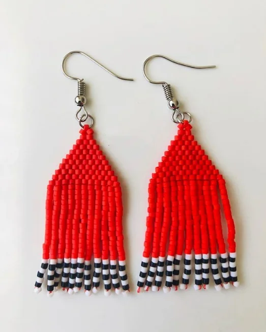 Beaded earrings Circle Pineapple Design Originality Hand knitting Bohemia Alloy Tide Simple Rice bead earrings
Beaded earrings Circle Pineapple Design Originality Hand knitting Bohemia Alloy Tide Simple Rice bead earrings
