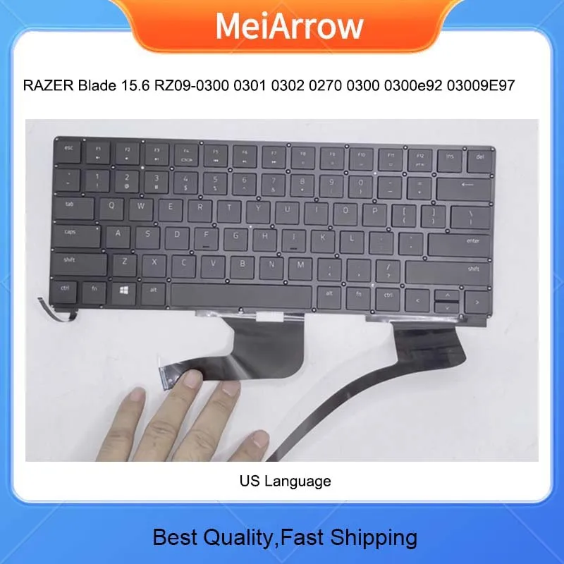 New US Laptop Keyboard For RAZER Blade 15.6 RZ09-0300 0301 0302 0270 0300 0300e92 03009E97 Backlit
New US Laptop Keyboard For RAZER Blade 15.6 RZ09-0300 0301 0302 0270 0300 0300e92 03009E97 Backlit