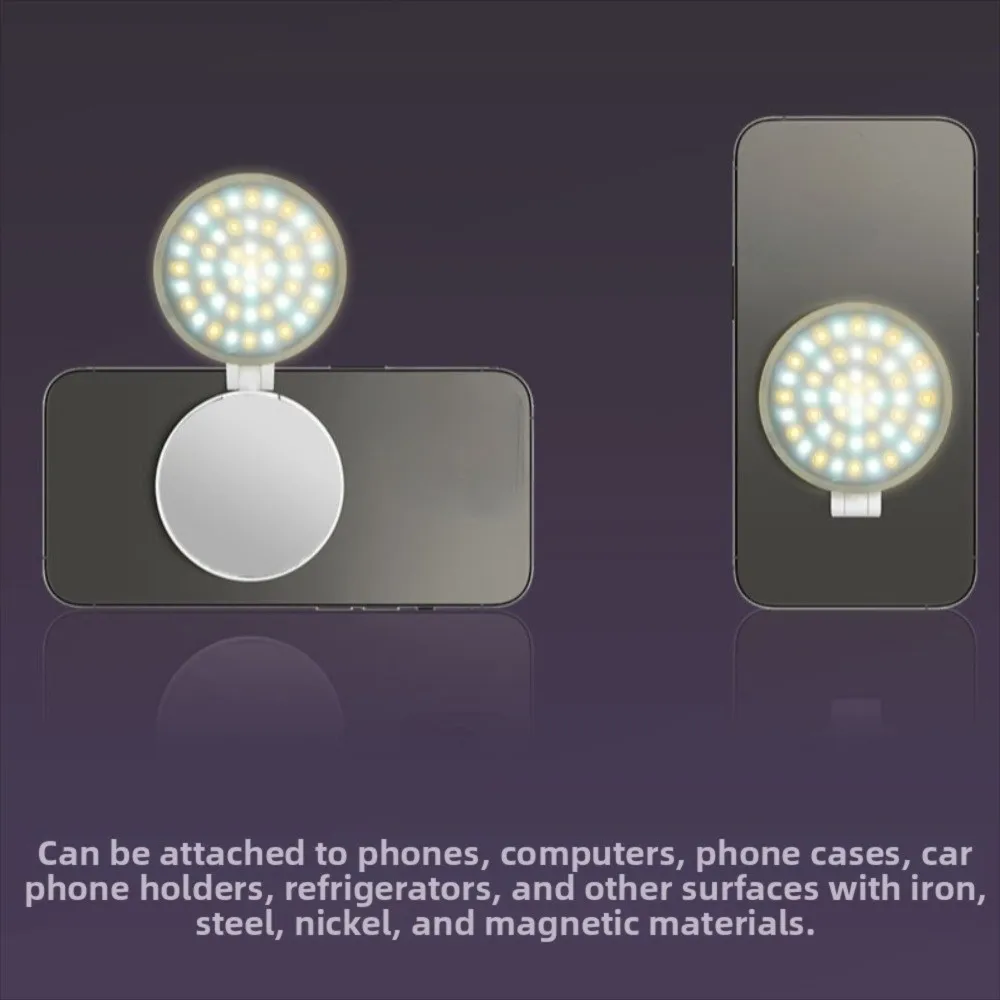 3000-6500K Portable Mini Fill Light Magnetic Attraction Three-color/RGB LED Pocket Photography Light with Mirror
3000-6500K Portable Mini Fill Light Magnetic Attraction Three-color/RGB LED Pocket Photography Light with Mirror