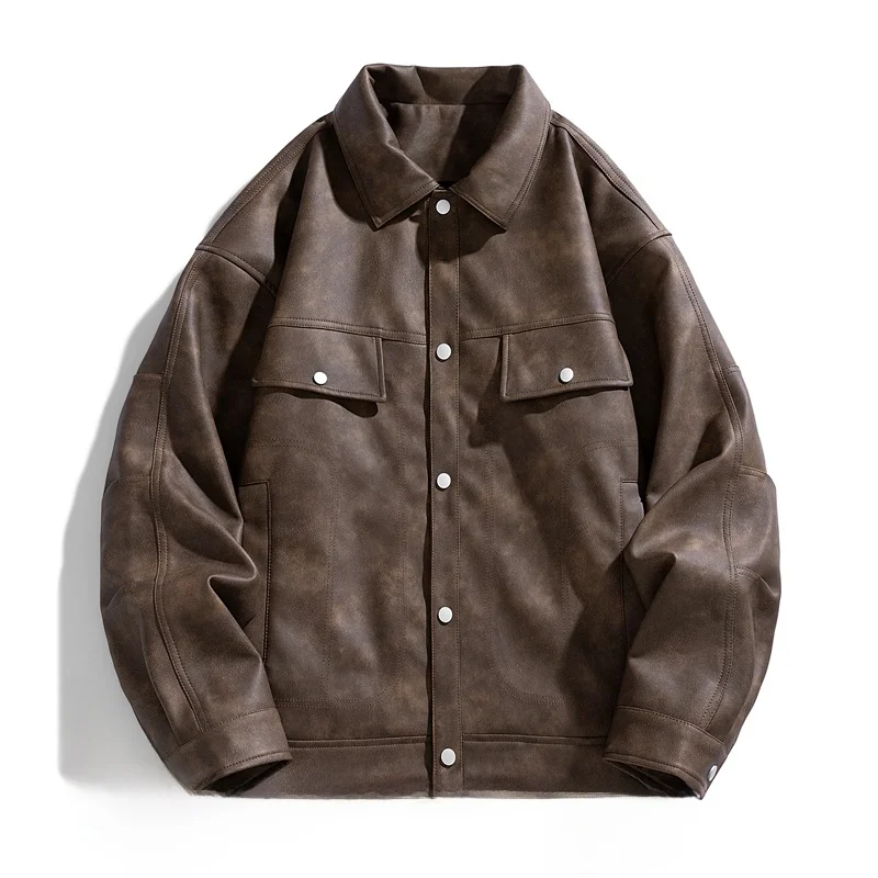 2025 New Faion Men's Casual Suede irt Sli Trendy Loose Versatile Fall Korean Version Leather Jaet Youthful Energy
2025 New Faion Men's Casual Suede irt Sli Trendy Loose Versatile Fall Korean Version Leather Jaet Youthful Energy