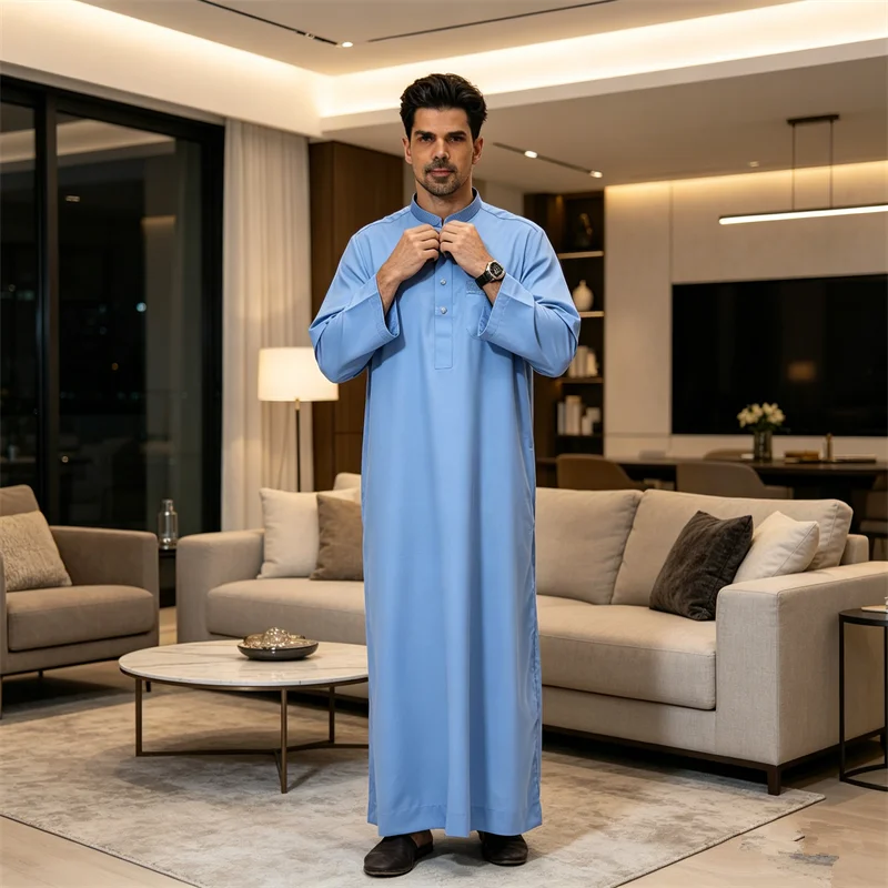 Men's Muslim Abayas Men Jubba Thobe Saudi Arabic Kaftan Robe Middle East Male Islam Clothing Caftan Daffah Dishdasha Djellaba
Men's Muslim Abayas Men Jubba Thobe Saudi Arabic Kaftan Robe Middle East Male Islam Clothing Caftan Daffah Dishdasha Djellaba