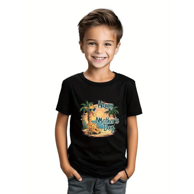 Baby Boy Letter Beach Print T-shirt Mother's Day Toddler Child 100% Cotton Pullover Short Sleeve Sweatshirt Baby Clothes 3-13Y
Baby Boy Letter Beach Print T-shirt Mother's Day Toddler Child 100% Cotton Pullover Short Sleeve Sweatshirt Baby Clothes 3-13Y