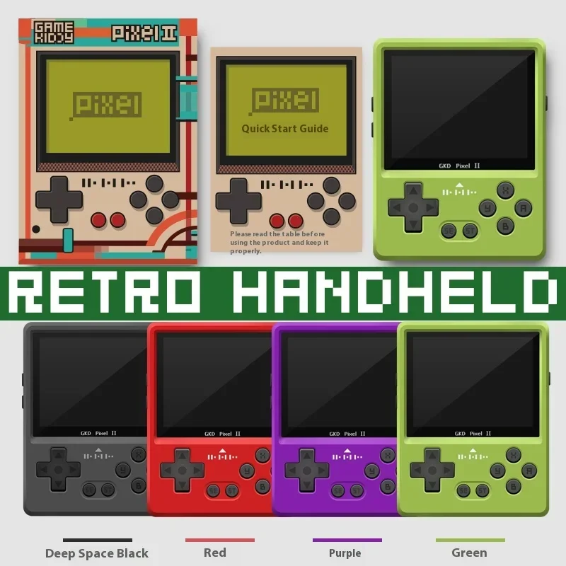 GKD PIXEL 2 Handheld Gaming Device RK3326S 1.5Ghz Quad-core CPU0 IPS Screen Metal Case Custom Handheld Game Console Retro Gamer
GKD PIXEL 2 Handheld Gaming Device RK3326S 1.5Ghz Quad-core CPU0 IPS Screen Metal Case Custom Handheld Game Console Retro Gamer