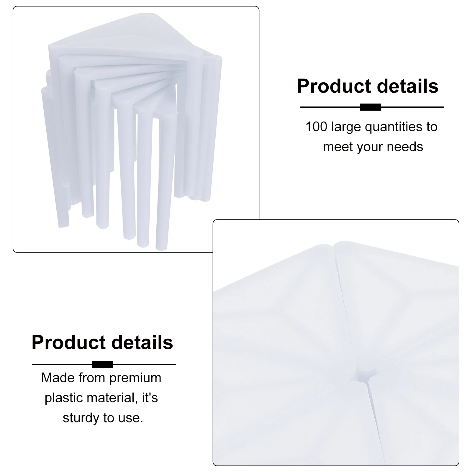 100pcs Pizza Saver Stand Disposable Pizza Tripod Anti- Support Frame For Bakery Home Use Plastic Food Service Supplies
100pcs Pizza Saver Stand Disposable Pizza Tripod Anti- Support Frame For Bakery Home Use Plastic Food Service Supplies