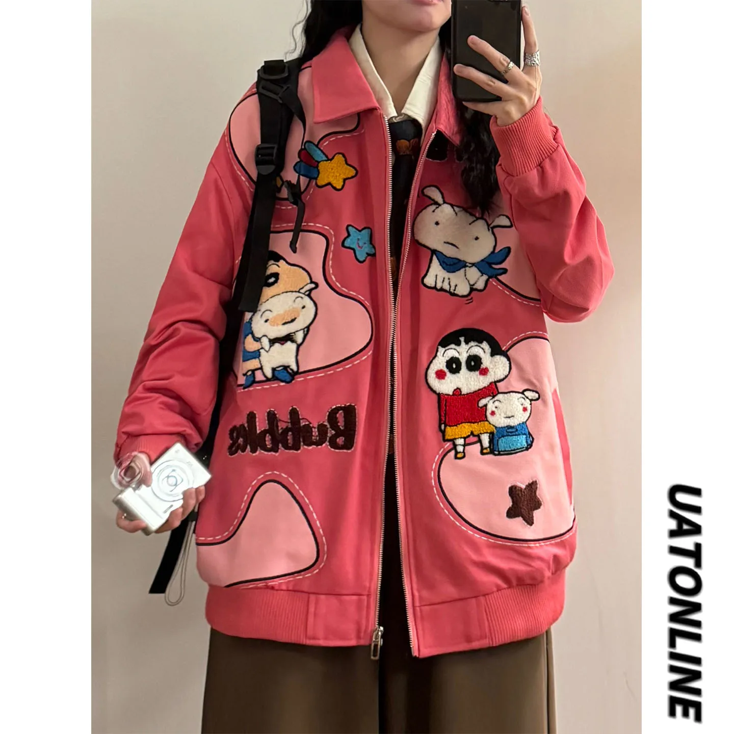 UATONLINE2026 Spring American Retro College Sle Floing Embroidery Color Blo Design Collar Jaet Women's Loose Fit Wind...
UATONLINE2026 Spring American Retro College Sle Floing Embroidery Color Blo Design Collar Jaet Women's Loose Fit Wind...
