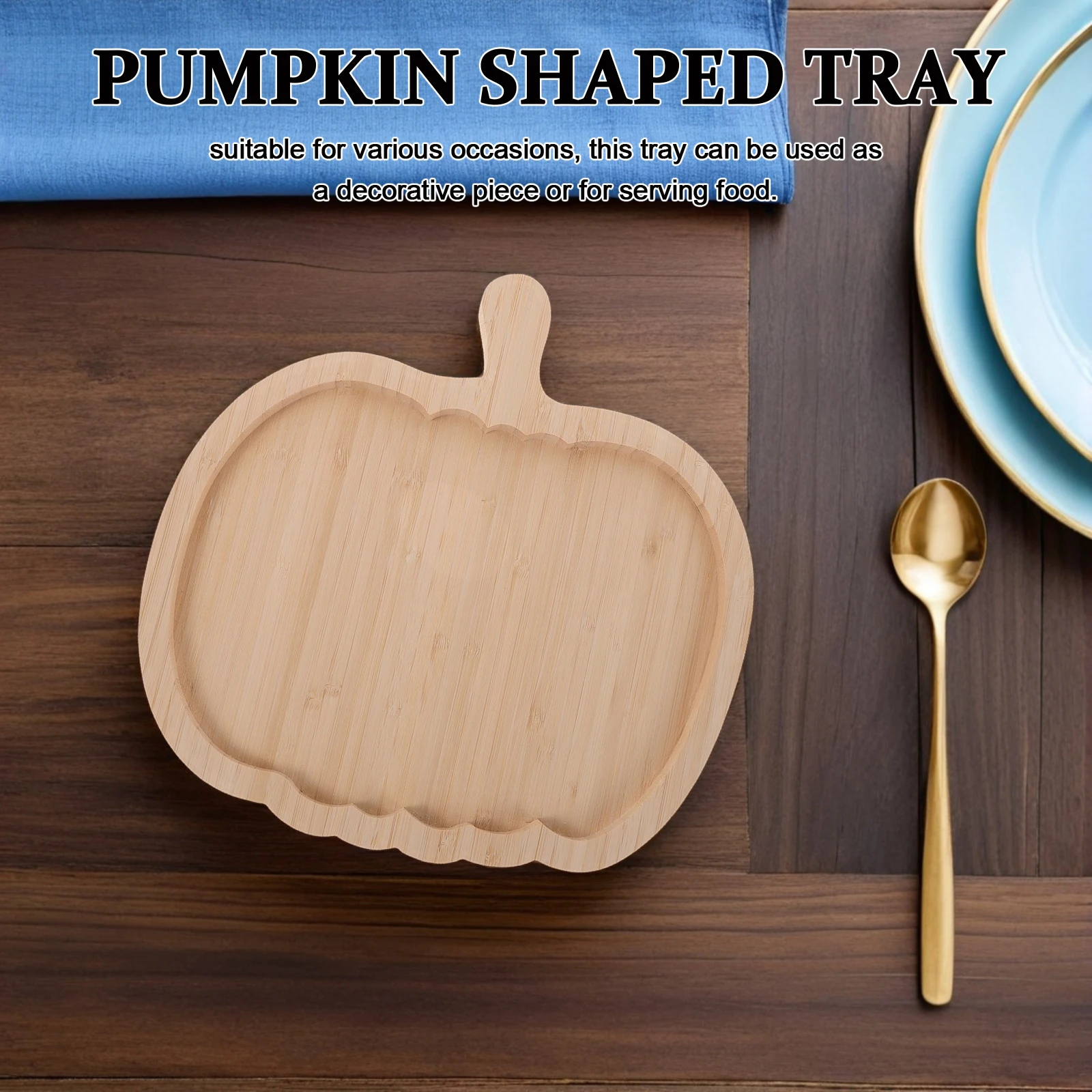 Pumpkin Wooden Tray Halloween Decor Food Display Plate Candy Appetizer Serving Dishes
Pumpkin Wooden Tray Halloween Decor Food Display Plate Candy Appetizer Serving Dishes