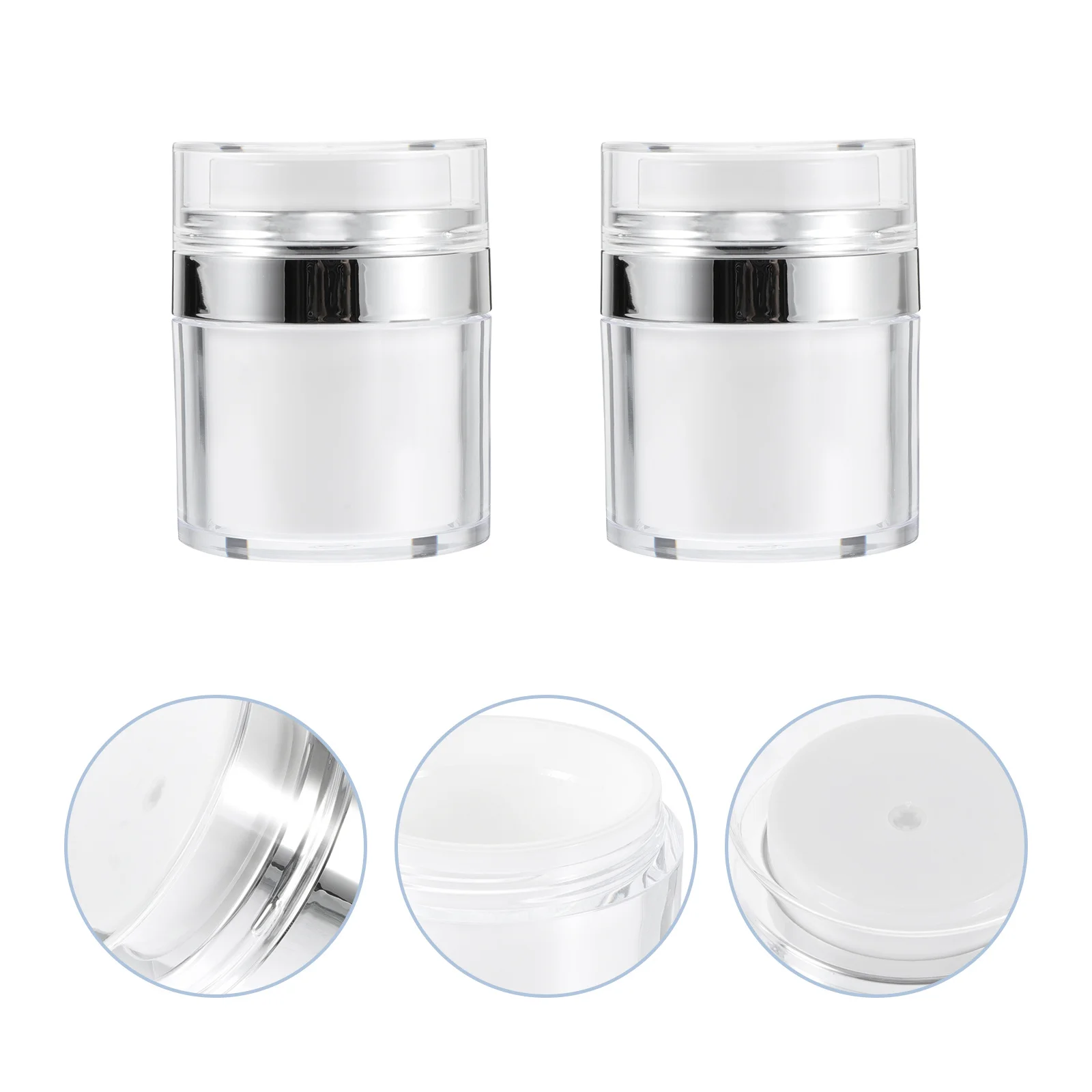 2Pcs Sunscreen Isolation Cream Bottles Airless Lotion Containers Portable Pump Jars Household Storage Small Pump Bottle
2Pcs Sunscreen Isolation Cream Bottles Airless Lotion Containers Portable Pump Jars Household Storage Small Pump Bottle