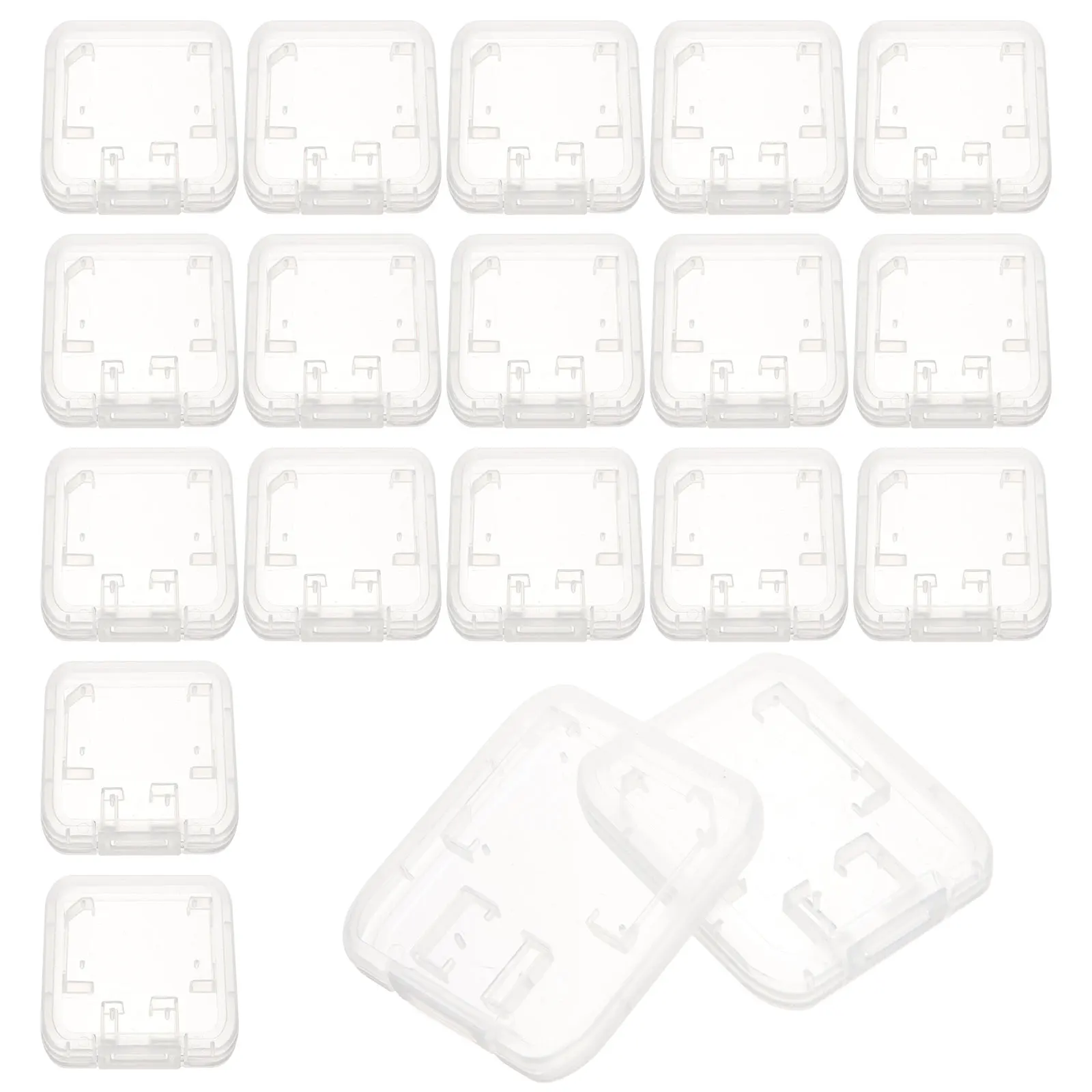 24pcs Card Storage Box Transparent Plastic Memory Card Case Lightweight Dustproof Organizer For Computer
24pcs Card Storage Box Transparent Plastic Memory Card Case Lightweight Dustproof Organizer For Computer