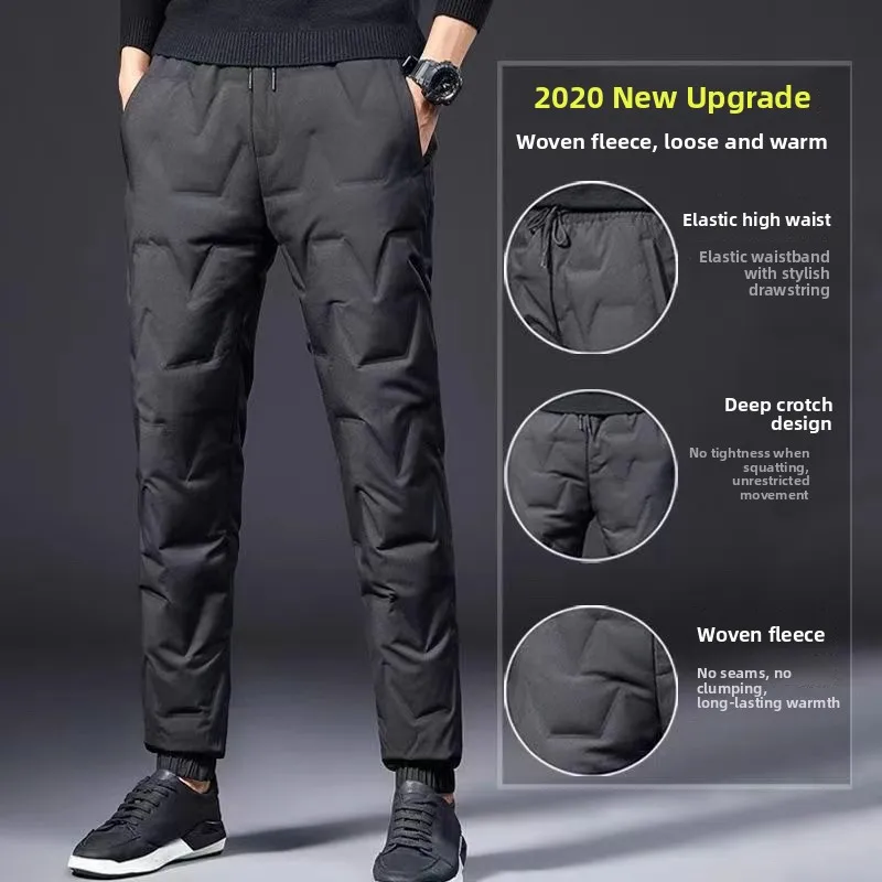 Men's Thiened Fce Casual Large Size Sweatpants Outdoor Windproof Snowproof down Cotton Pants Youth Faion Long Trousers
Men's Thiened Fce Casual Large Size Sweatpants Outdoor Windproof Snowproof down Cotton Pants Youth Faion Long Trousers