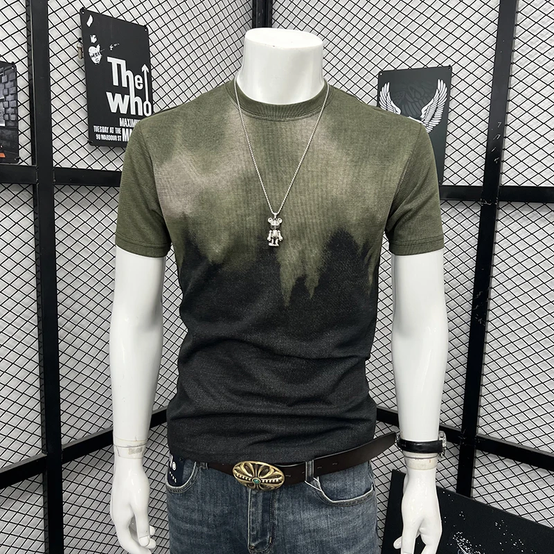 Trendy Men T Shirt Casual Streetwear Tees Crew Neck Gradient Print Loose Fit Cool Handsome Versatile Summer Male Tops Clothing
Trendy Men T Shirt Casual Streetwear Tees Crew Neck Gradient Print Loose Fit Cool Handsome Versatile Summer Male Tops Clothing