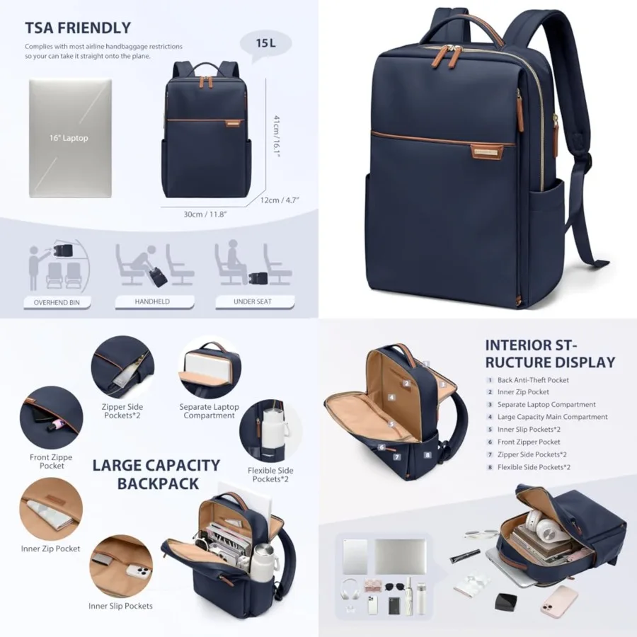 Laptop Backpack for Women, Work Busess Traval Computer Backpacks with Laptop Compartment Waterproof Casual Daypack for Travel C
Laptop Backpack for Women, Work Busess Traval Computer Backpacks with Laptop Compartment Waterproof Casual Daypack for Travel C