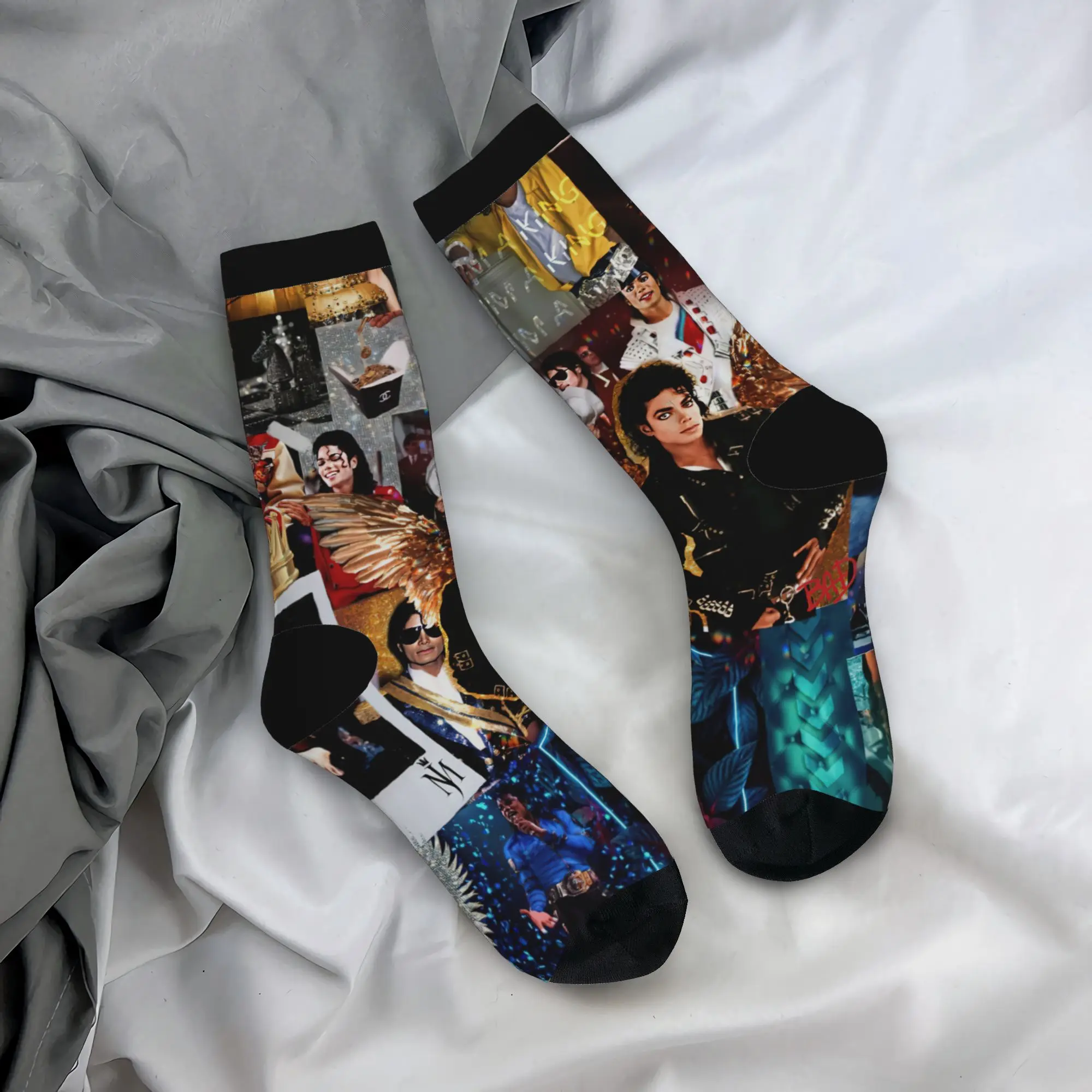Autumn Winter Funny Unisex Michael Jacksons Socks Sweat Absorbing Soccer Socks
Autumn Winter Funny Unisex Michael Jacksons Socks Sweat Absorbing Soccer Socks
