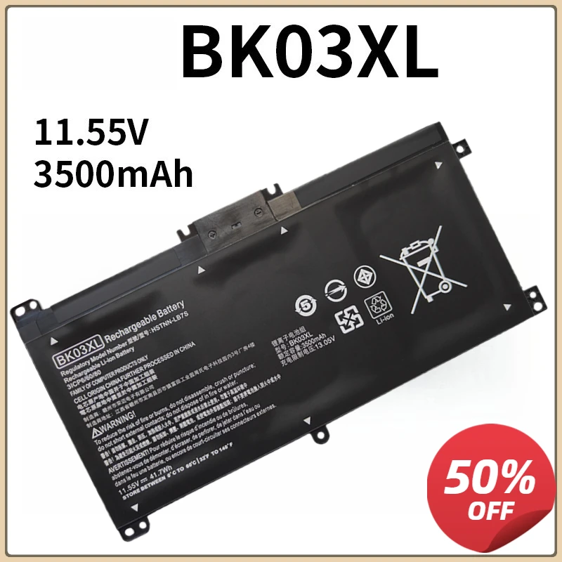BK03XL Battery for HP Pavilion X360 14-BA 14-BA008TU 14-BA103TU 14-BA159TX 14m-ba013dx 14m-ba011dx 916811-855 916812-855 3ICP6/6
BK03XL Battery for HP Pavilion X360 14-BA 14-BA008TU 14-BA103TU 14-BA159TX 14m-ba013dx 14m-ba011dx 916811-855 916812-855 3ICP6/6
