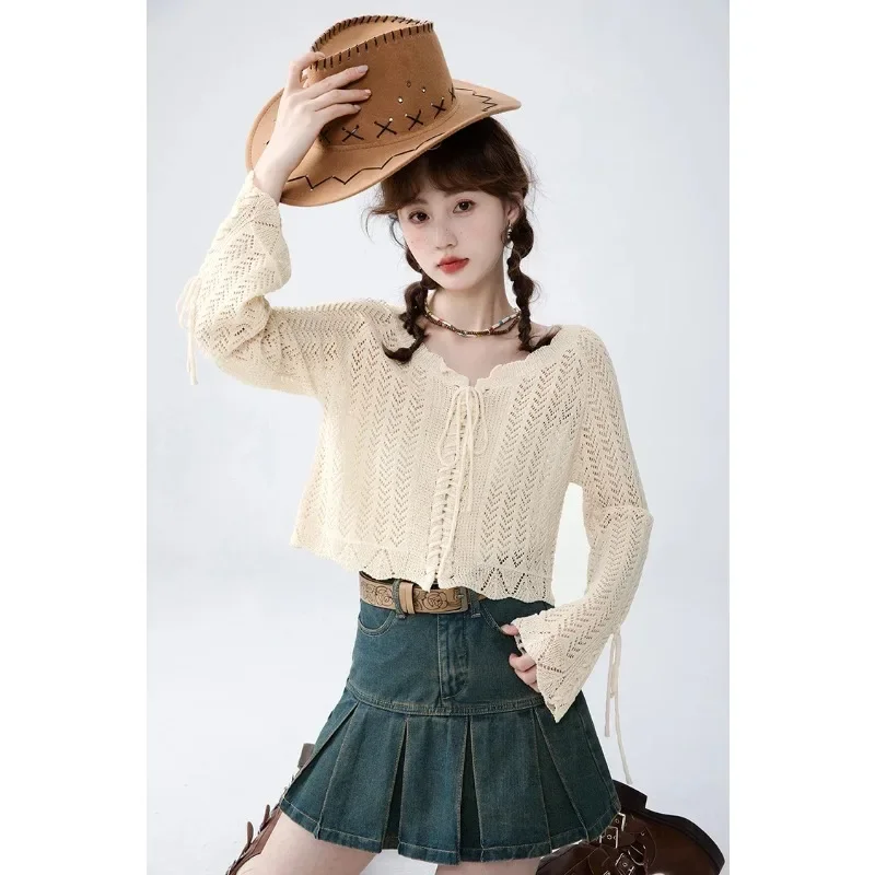 Mujer тонкий кардиган женский бандажный ажурный тянущий Femme с v-образным вырезом и длинными рукавами вязаный Sueter винтажный летний свитер топы
Mujer тонкий кардиган женский бандажный ажурный тянущий Femme с v-образным вырезом и длинными рукавами вязаный Sueter винтажный летний свитер топы