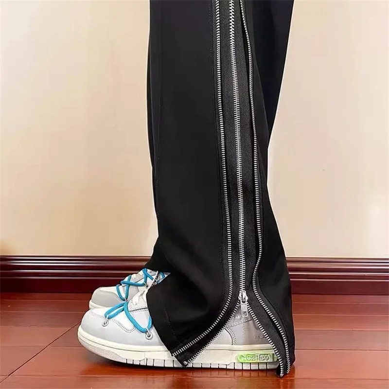2023 Zipper Pants Men Clothing Streetwear Split Casual Trousers Spring Autumn Harajuku Patchwork Wide Leg Pantalon Homme Joggers
2023 Zipper Pants Men Clothing Streetwear Split Casual Trousers Spring Autumn Harajuku Patchwork Wide Leg Pantalon Homme Joggers
