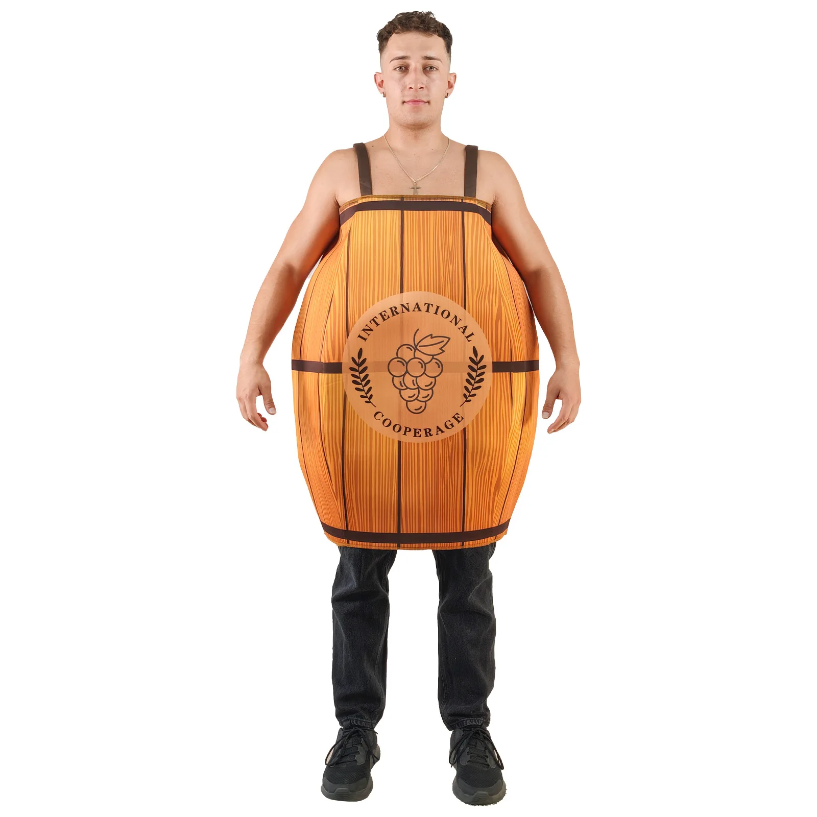 German Munich Beer Festival Barrel Costume Halloween Party Dress Up Brew Barrel Role Play Outfit
German Munich Beer Festival Barrel Costume Halloween Party Dress Up Brew Barrel Role Play Outfit