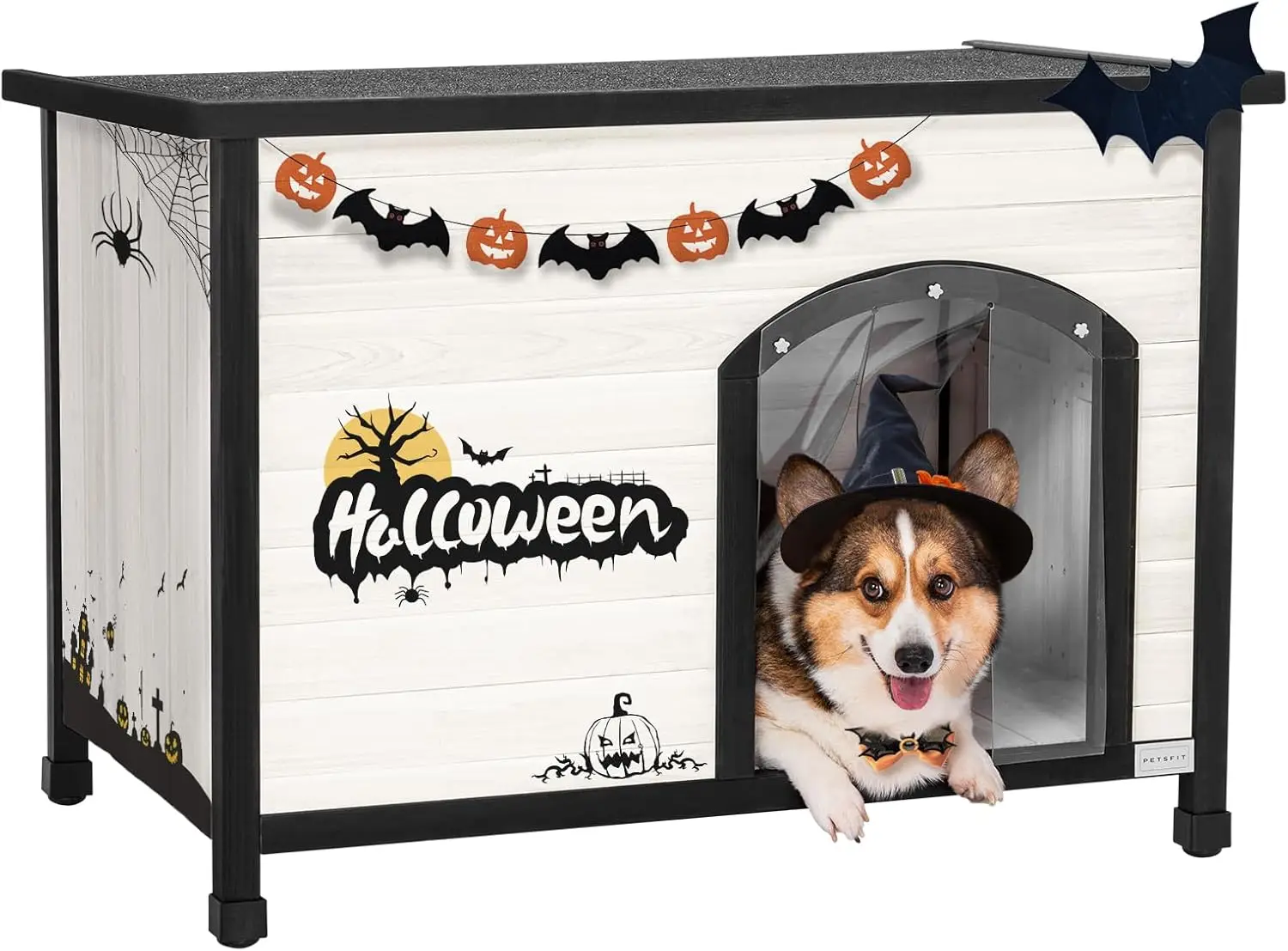 Petsfit 40.2" Dog House Outdoor, Unfold to Use, Folding Dog House Outdoor, No Tools Required Assembly, Outside Dog House
Petsfit 40.2" Dog House Outdoor, Unfold to Use, Folding Dog House Outdoor, No Tools Required Assembly, Outside Dog House