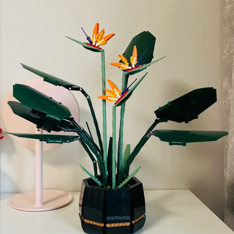1378PCS Paradise Bird Artificial Flower Building Blocks, Desktop Potted Plant Brick Set, Romantic Decor Toy Gift for Women Kids
1378PCS Paradise Bird Artificial Flower Building Blocks, Desktop Potted Plant Brick Set, Romantic Decor Toy Gift for Women Kids