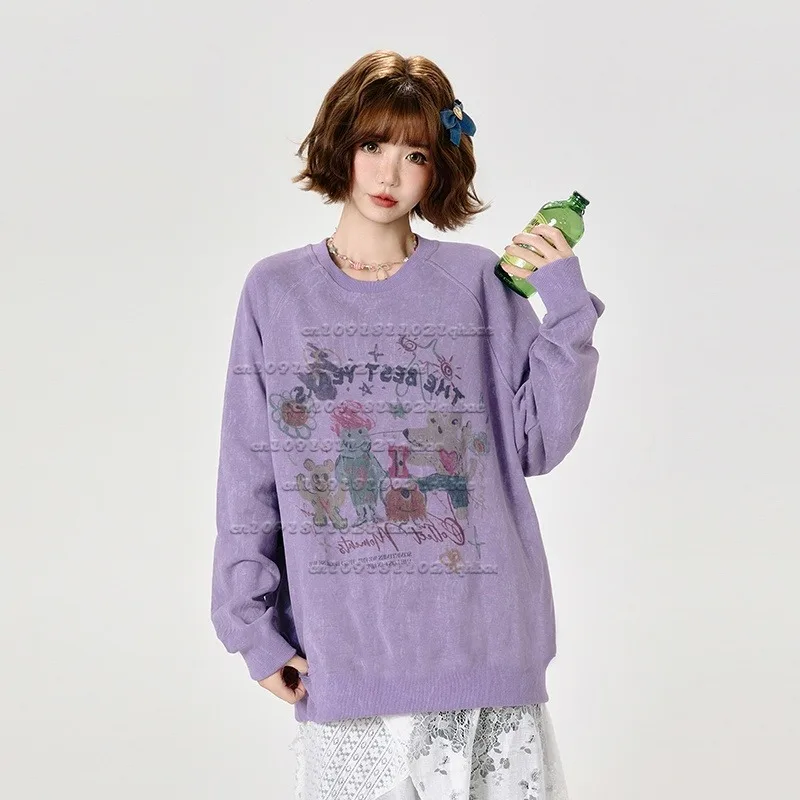 Американский ретро 3D-принт с длинными рукавами на весну и осень, новый стиль, свободный и ленивый стиль, дышащий, быстросохнущий, модный топ
Американский ретро 3D-принт с длинными рукавами на весну и осень, новый стиль, свободный и ленивый стиль, дышащий, быстросохнущий, модный топ