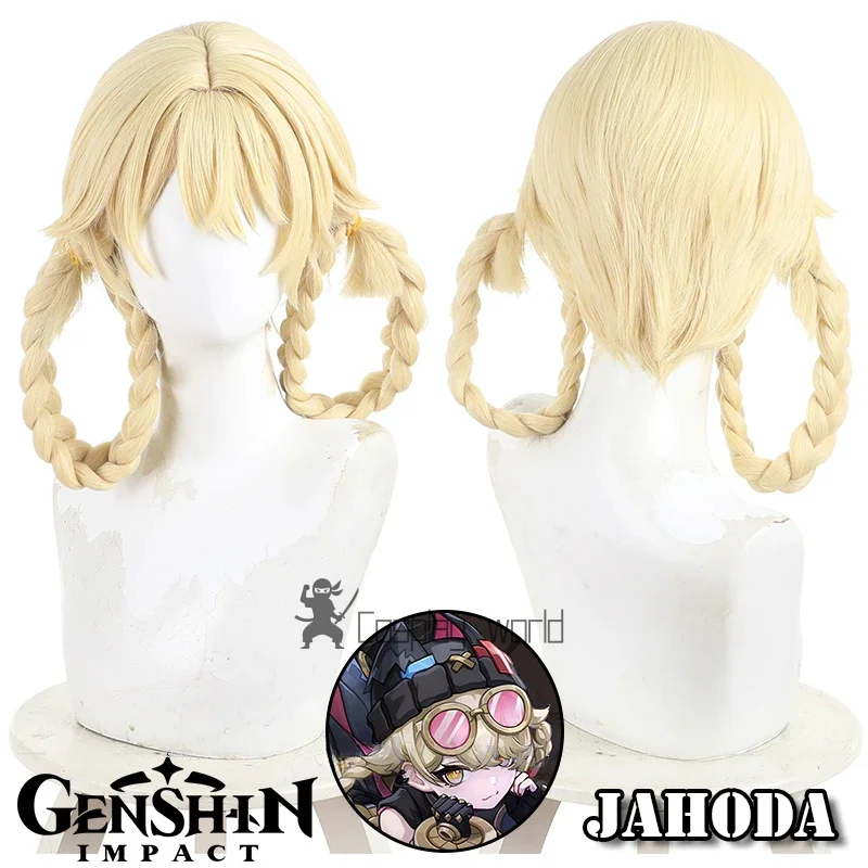 Jahoda Cosplay Wig Genshin Impact Yellow-blonde Double Loops Braids Choppy Bangs Wigs For Women Girls Nod-Krai Carnival Festival
Jahoda Cosplay Wig Genshin Impact Yellow-blonde Double Loops Braids Choppy Bangs Wigs For Women Girls Nod-Krai Carnival Festival