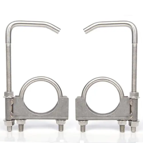 Stainless Steel 2.5 Inch Exhaust Pipe Clamp With Built-In Hanger Rod For 2-1/2 Inch Tubing Systems
Stainless Steel 2.5 Inch Exhaust Pipe Clamp With Built-In Hanger Rod For 2-1/2 Inch Tubing Systems