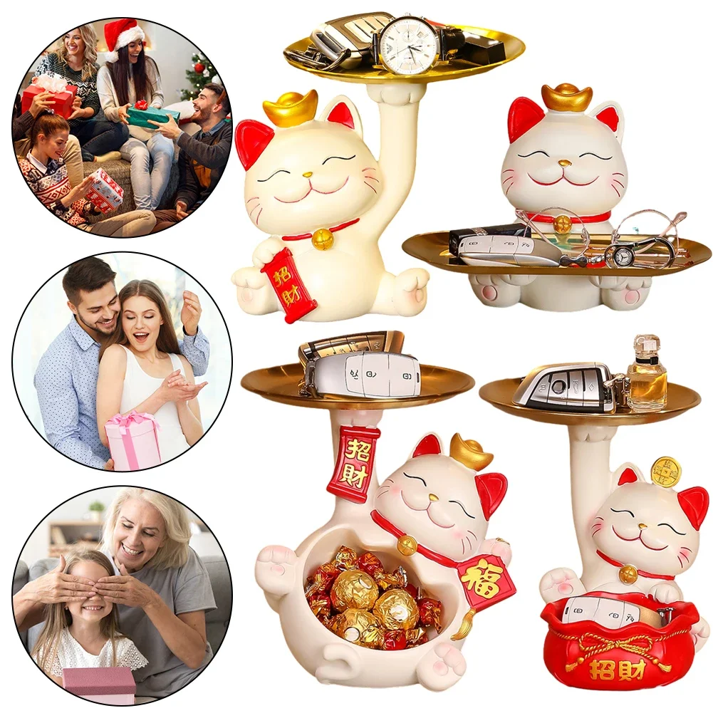 Fortune Cat Key Storage Tray Cartoon Creative Storage Tray Lucky Cat Home Storage Decorative Ornament for Home Porch Living Room
Fortune Cat Key Storage Tray Cartoon Creative Storage Tray Lucky Cat Home Storage Decorative Ornament for Home Porch Living Room