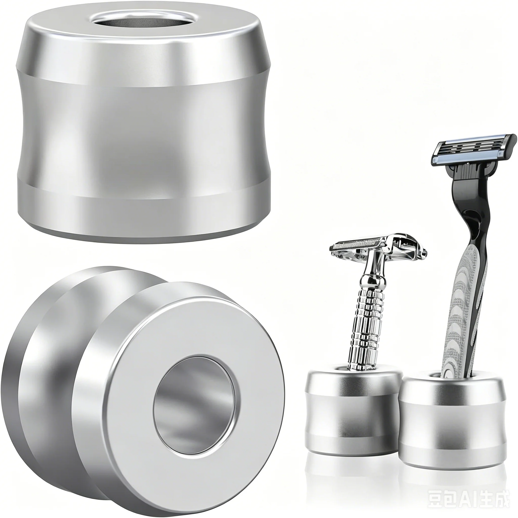 Safety Razor Stand Base Aluminum Alloy Men's Shaving Stand for Bathroom Countertops Metal Manual Beard Shaver Holder
Safety Razor Stand Base Aluminum Alloy Men's Shaving Stand for Bathroom Countertops Metal Manual Beard Shaver Holder