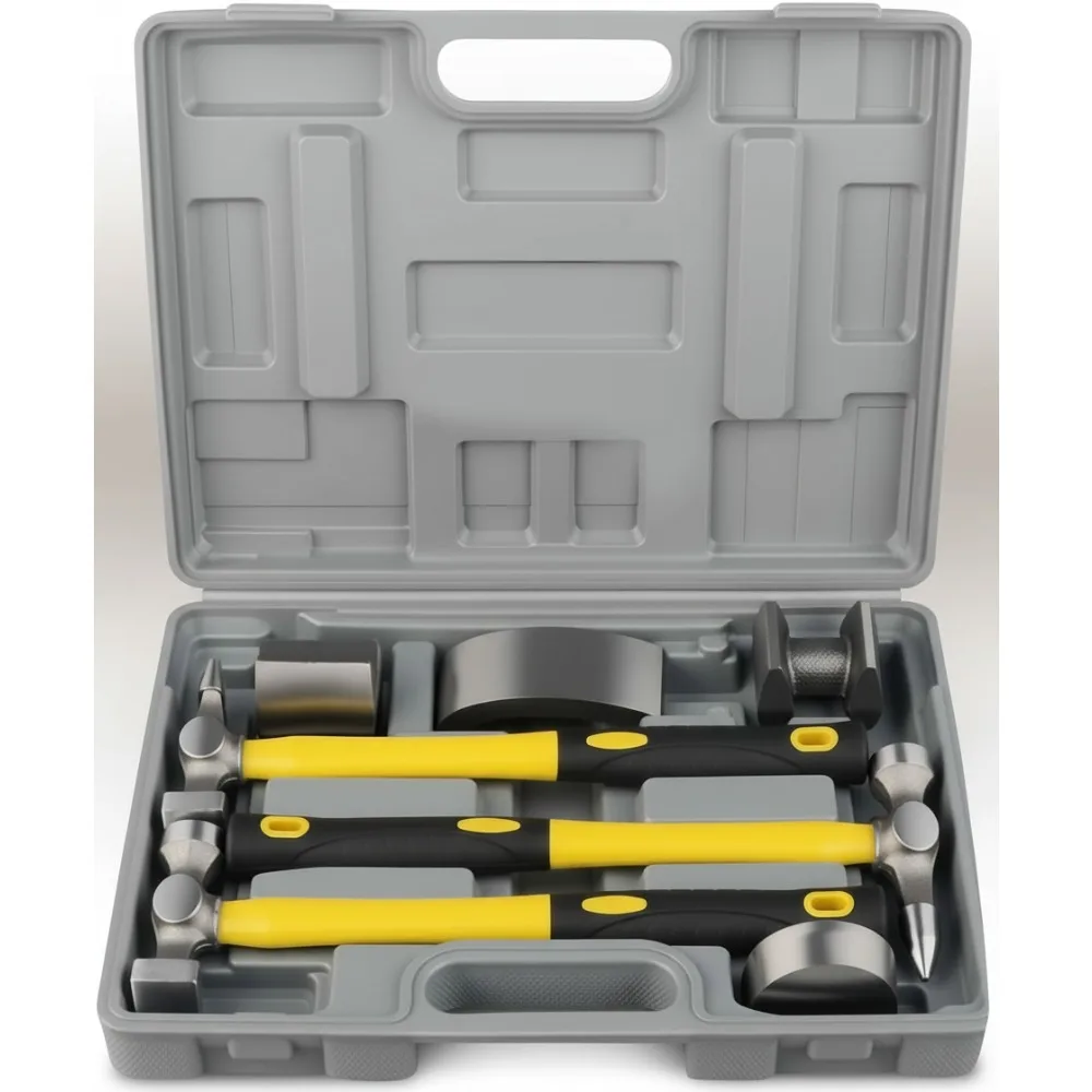 7 шт. комплект для ремонта кузова автомобиля, профессиональный молоток для взбивания панелей и набор тележек для удаления вмятин на автомобиле своими руками
7 шт. комплект для ремонта кузова автомобиля, профессиональный молоток для взбивания панелей и набор тележек для удаления вмятин на автомобиле своими руками