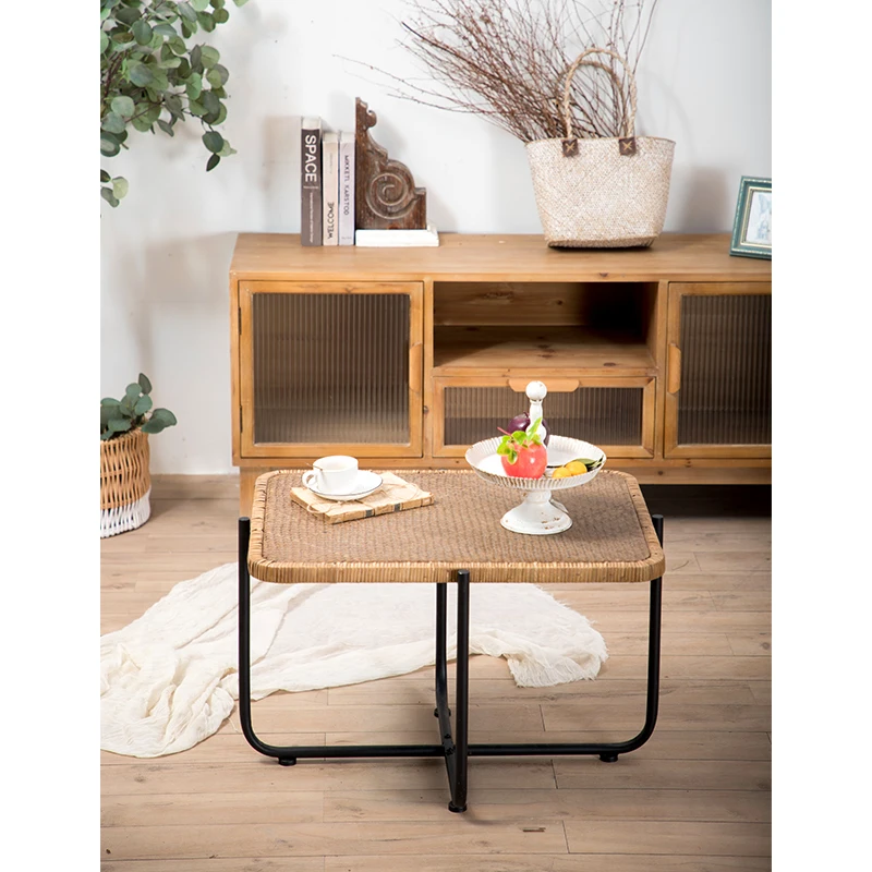 New Cheap Square Rattan Tea Desk Living Room Furniture Metal Base Light Luxury Small Side Coffee Table
New Cheap Square Rattan Tea Desk Living Room Furniture Metal Base Light Luxury Small Side Coffee Table