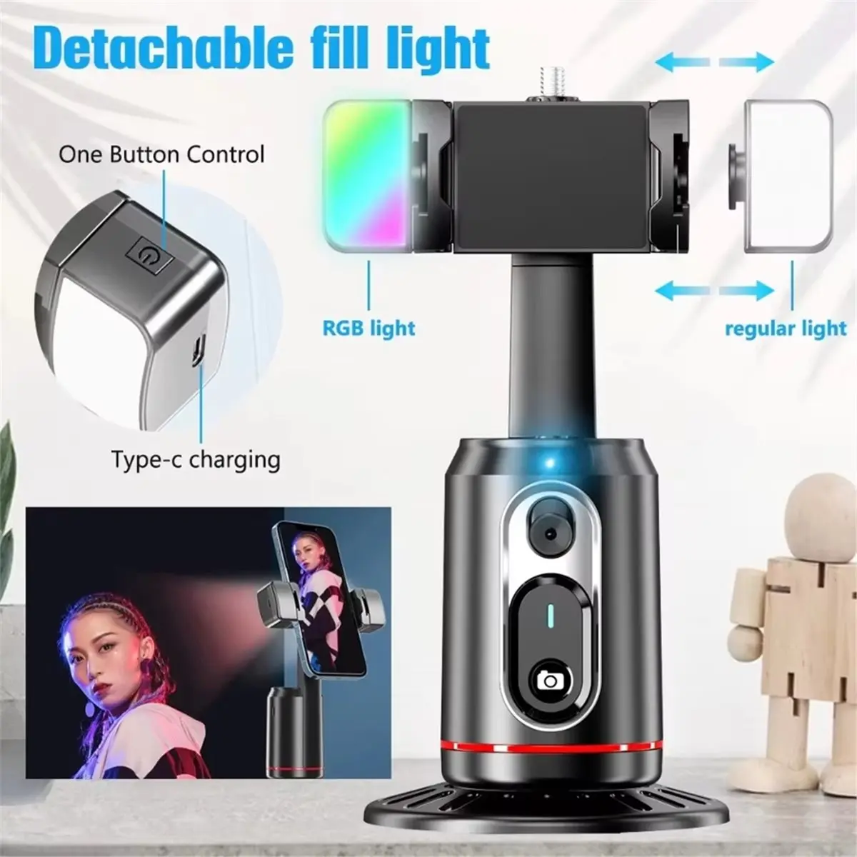 Цифровой стабилизатор-стедикам Digital Essentials с вращением на 360°, селфи-палка-штатив, настольный стабилизатор с отслеживанием лица для смартфона, для прямых трансляций
Цифровой стабилизатор-стедикам Digital Essentials с вращением на 360°, селфи-палка-штатив, настольный стабилизатор с отслеживанием лица для смартфона, для прямых трансляций