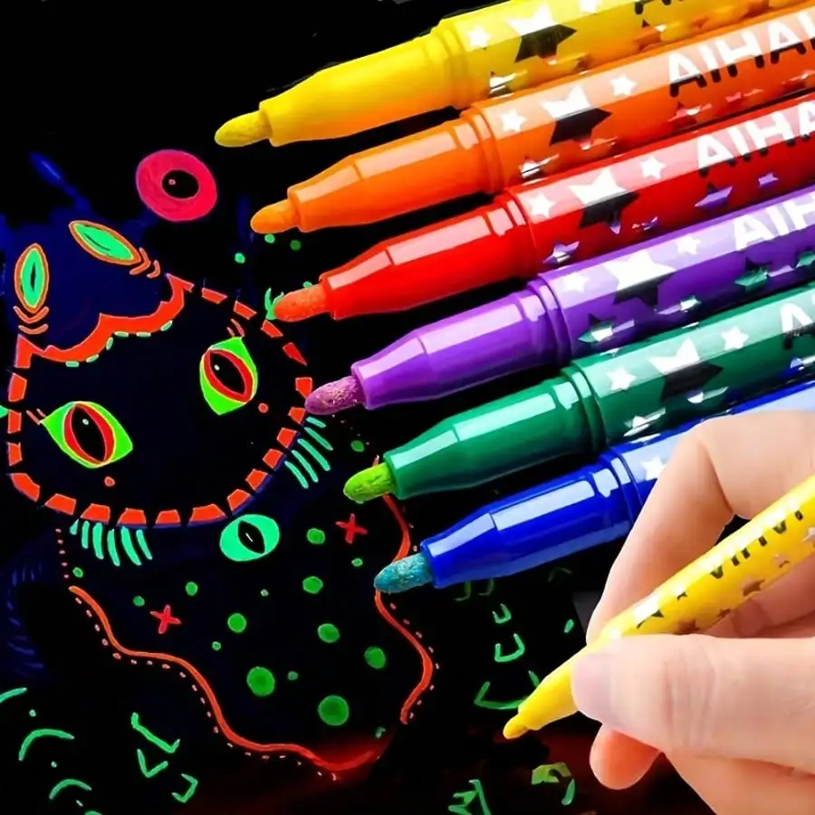 6-Piece Luminous Highlighter Pen Set, Fluorescent Colored Markers, Suitable for Drawing, Journaling, Poster Making, DIY Crafts, Scrapbooking, and Art Supplies
6-Piece Luminous Highlighter Pen Set, Fluorescent Colored Markers, Suitable for Drawing, Journaling, Poster Making, DIY Crafts, Scrapbooking, and Art Supplies