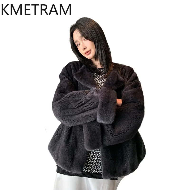 KMETRAM Real Mink Fur Coat Woman Elegant Winter Fur Jacket High Quality Fluffy Fur Coats New in Women Clothes 2026 шуба женская
KMETRAM Real Mink Fur Coat Woman Elegant Winter Fur Jacket High Quality Fluffy Fur Coats New in Women Clothes 2026 шуба женская