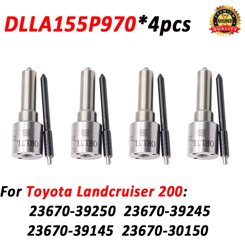 4pcs DLLA155P970 New Fuel Injector Nozzle DLLA 155 P 970 for Toyota Landcruiser 23670-39250 23670-39245 23670-39145 23670-30150
4pcs DLLA155P970 New Fuel Injector Nozzle DLLA 155 P 970 for Toyota Landcruiser 23670-39250 23670-39245 23670-39145 23670-30150